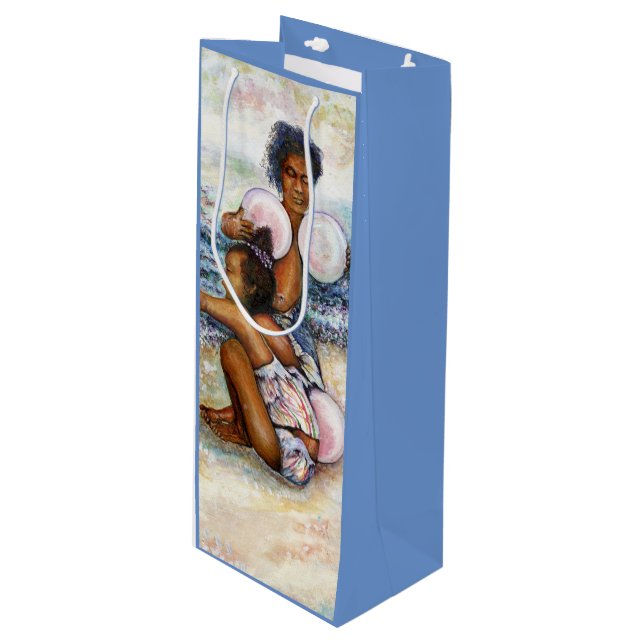 Obessed with Conquering the Impossible  Wine Gift Bag (Front Angled)