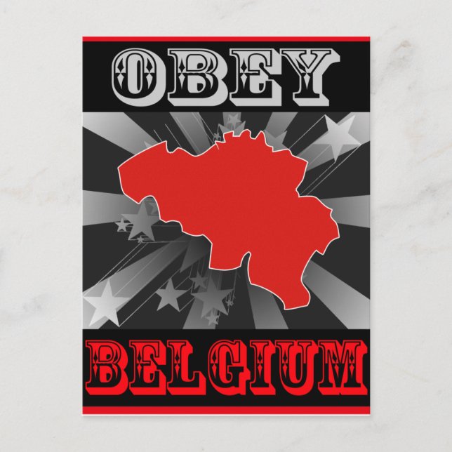 Obey Belgium Postcard (Front)