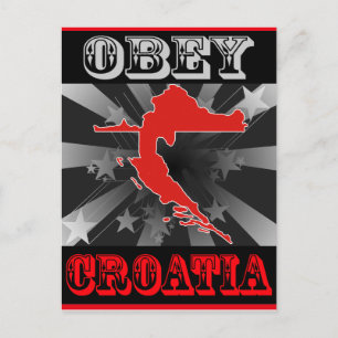 Obey Croatia Postcard