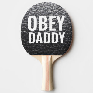 OBEY DADDY LEATHER-L00K  PING PONG PADDLE