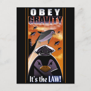 Obey Gravity Postcard