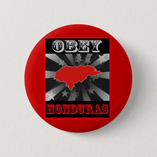 Obey Honduras 6 Cm Round Badge (Front)