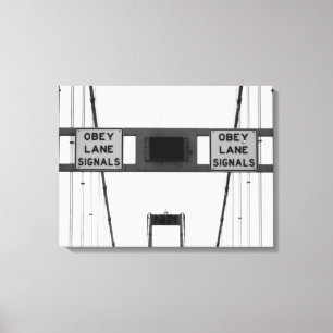 Obey Lane Signals Triptych Canvas Print