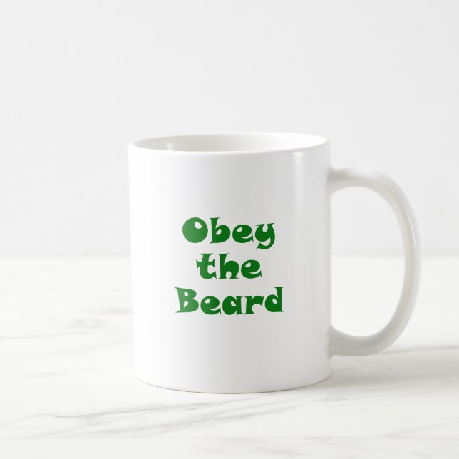 Obey the Beard Coffee Mug (Right)
