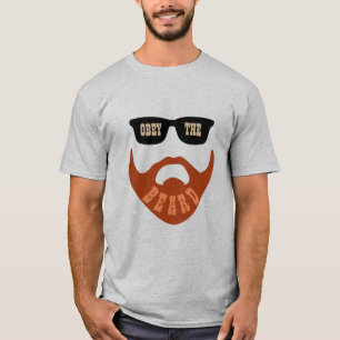 Obey the (Red) Beard Brown "Eyes" T-Shirt