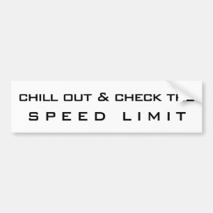 Obey the Speed Limit Bumper Sticker