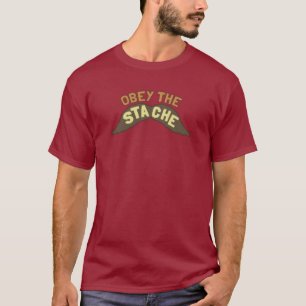 Obey the Stache tee shirt