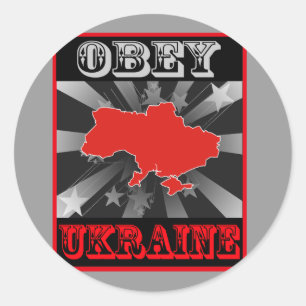 Obey Ukraine Classic Round Sticker