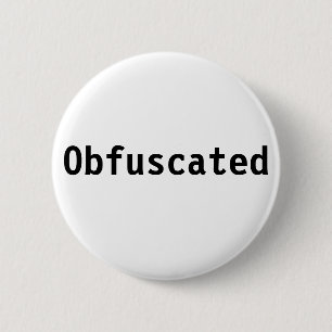 Obfuscated 6 Cm Round Badge