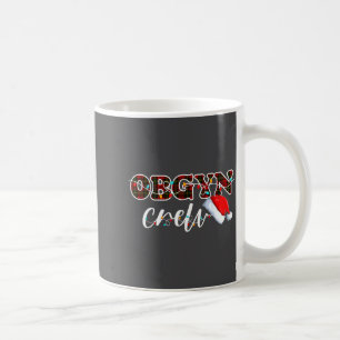 Obgyn Crew Christmas Lights Santa Hat  Coffee Mug