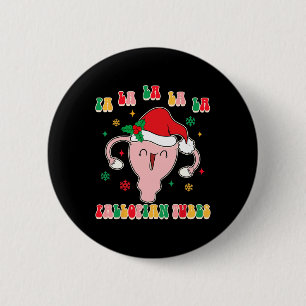 Obgyn Midwife Doula Christmas Fa La La La La Fallo 6 Cm Round Badge