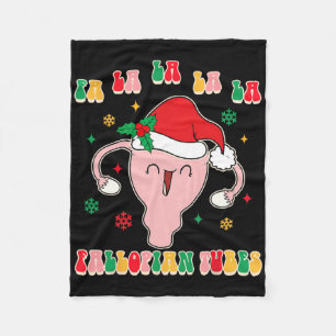 Obgyn Midwife Doula Christmas Fa La La La La Fallo Fleece Blanket