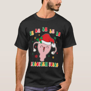 Obgyn Midwife Doula Christmas Fa La La La La Fallo T-Shirt
