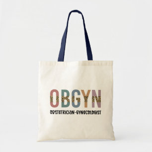 OBGYN Obstetrician Gynaecologist Leopard Print Tote Bag
