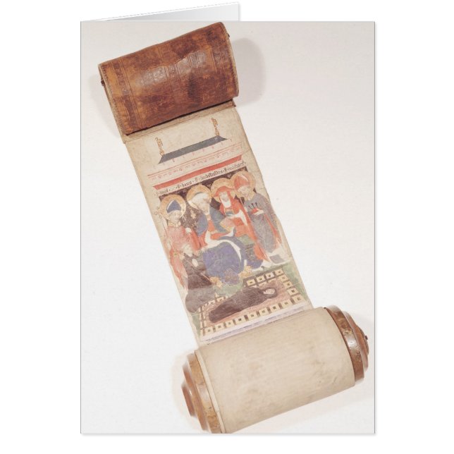 Obituary scroll, 1406 (Front)