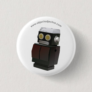 Object Adjective Robot 3 Cm Round Badge