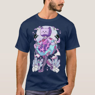 Object Head TV Cosplay Pastel Goth Neko Cat Crysta T-Shirt