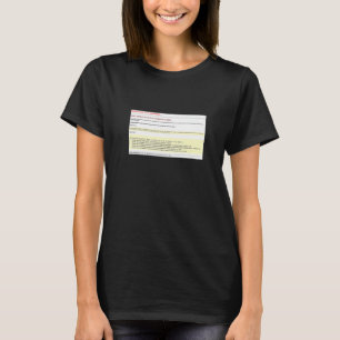 Object Not Set To Instance Of An Object Error Prem T-Shirt
