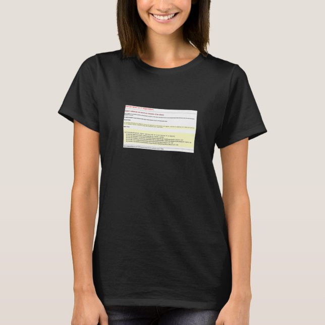 Object Not Set To Instance Of An Object Error Prem T-Shirt (Front)