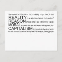 Objectivism Postcard