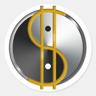 Objectivist Yin/Yang  stickers