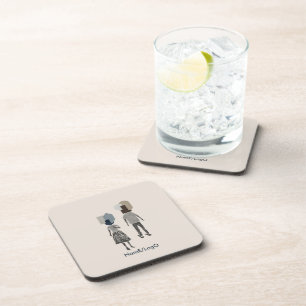 objet_16_une femme, un homme_1 hard plastic coaster