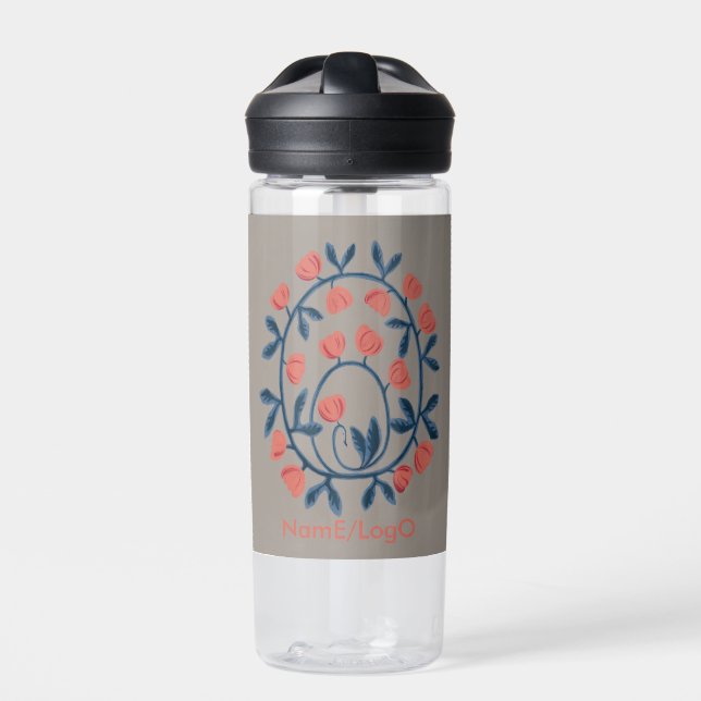 objet_17_a swan in flowers water bottle (Front)
