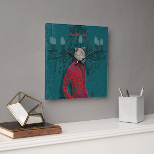 objet_18_un homme_2 square wall clock