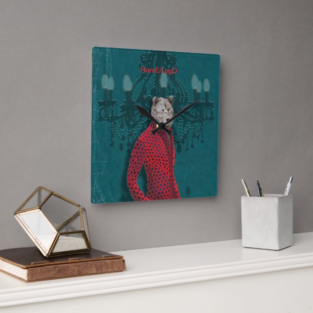 objet_18_un homme_2 square wall clock (Office)