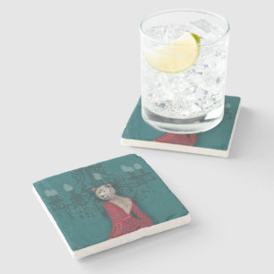 objet_19_une femme_2 stone coaster