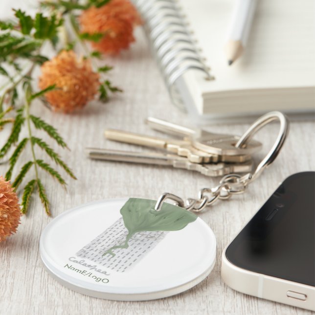 objet_1_calathea acrylic key ring (Front Right)