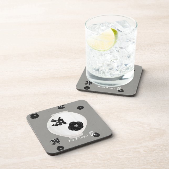 objet_22_camellia,bird and pottery coaster (Right Side)