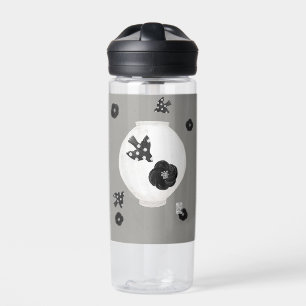 objet_22_camellia,bird and pottery water bottle