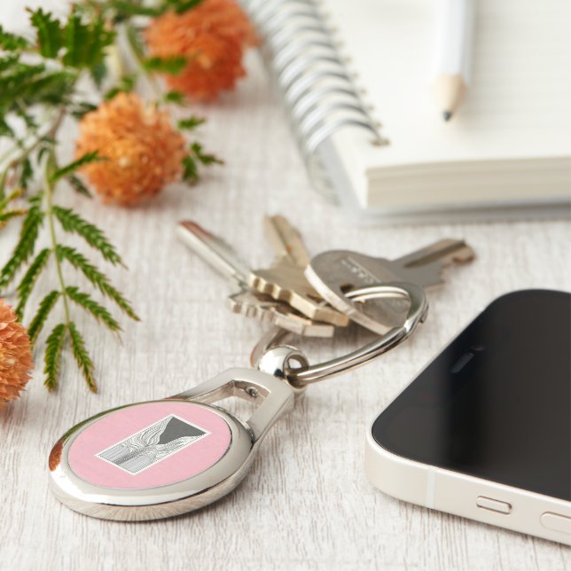 objet_6_outside scenery metal key ring (Side)