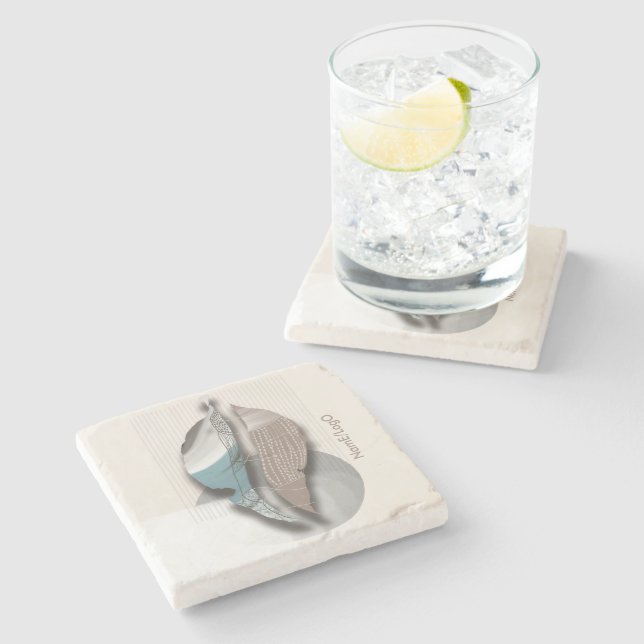 objet_8_autumn leaves_1 stone coaster (Side)