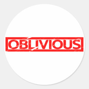 Oblivious Stamp Classic Round Sticker