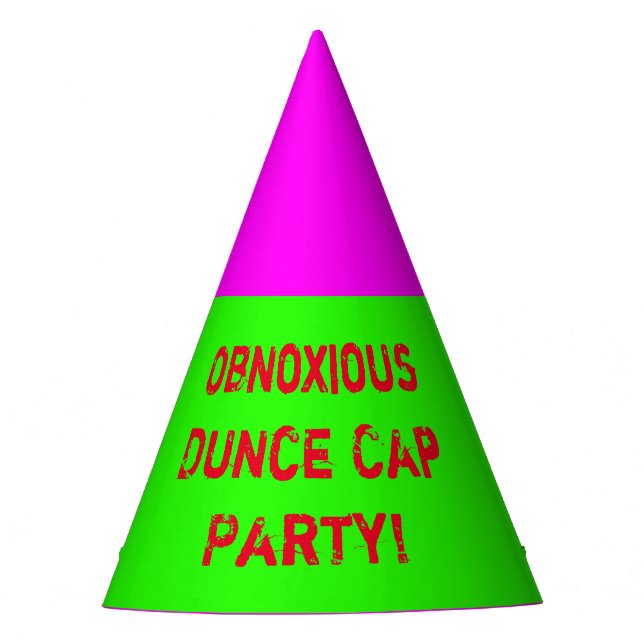 Obnoxious Dunce Cap Party! (Front)
