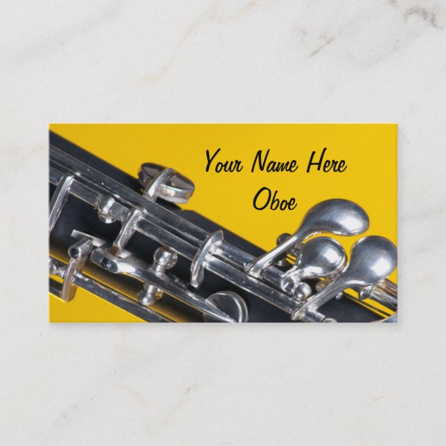 Oboe business card (Front)