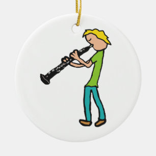 Oboe Ceramic Ornament