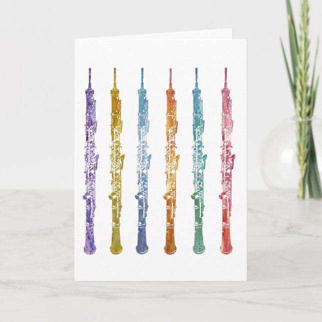 Oboe Crayons Card (Front)
