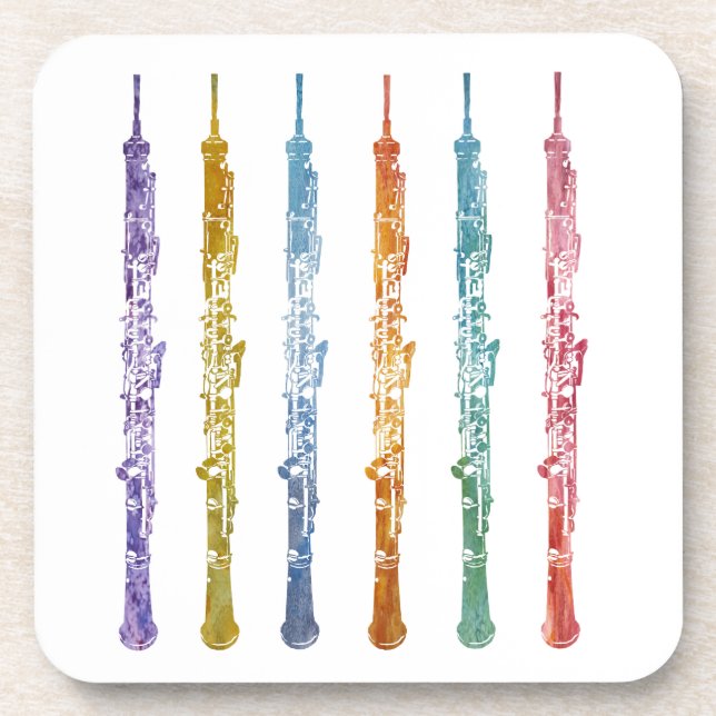 Oboe Crayons Coaster (Front)