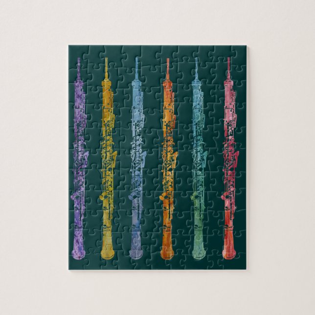 Oboe Crayons Jigsaw Puzzle (Vertical)