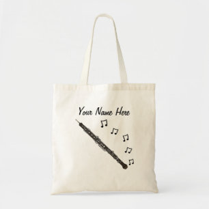 Oboe Custom Tote Bag Oboist Woodwind Musician Gift