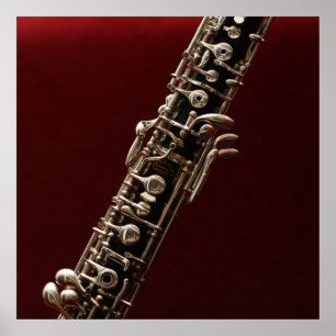 Oboe - double reed woodwind musical instrument poster