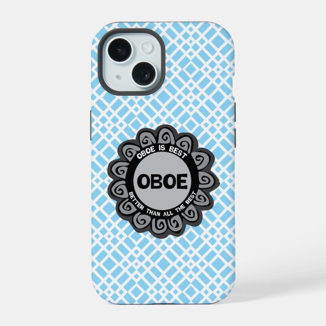 Oboe Is Best iPhone 15 Case (Back)