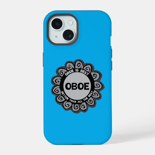 Oboe Is Best iPhone 15 Case (Back)