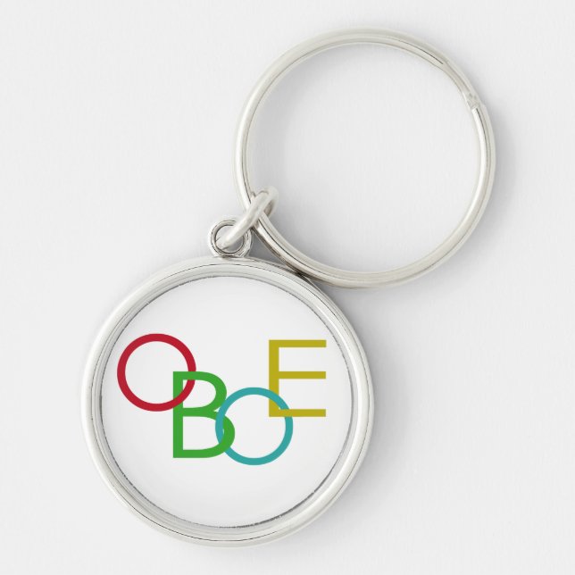 OBOE Letters Key Ring (Front)
