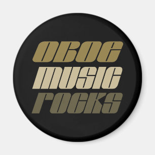 Oboe Music Rocks Gift Magnet