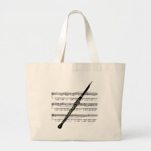 Oboe musical 01 B Large Tote Bag