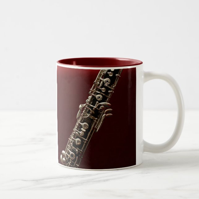 Oboe musical instrument Two-Tone coffee mug (Right)